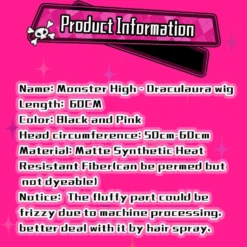 Uwowo Monster High Cosplay Wig Draculaura Wig Black And Pink Long Hair -Uwowocosplay Shop 02 26d5110a 827d 414c 8a3a 7463bb7425fe