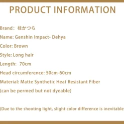 Uwowo Genshin Impact Cosplay Wig Dehya Cospaly Wig With Ears Long Coaply Hair -Uwowocosplay Shop 02 7df585f8 95eb 4063 ab3f ed031ccccfe2