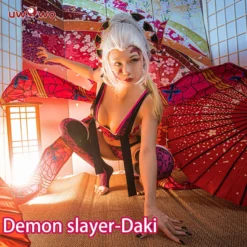 Uwowo Anime Demon Slayer: Kimetsu No Yaiba Daki CosplayDemon Slayer Costume