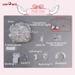 Uwowo Anime/Manga Chobits Chii White Angel Gothic Lolita Leather Dress Cosplay Costumes 18 Uwowo Anime/Manga Chobits Chii White Angel Gothic Lolita Leather Dress Cosplay Costumes -Uwowocosplay Shop 111 97956163 a9fd 47a9 a9a5 ab670487ea89