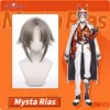 Uwowo NIJISANJI Cosplay Wig Vtuber Luxiem Cosplay Mysta Rias Cosplay Wig