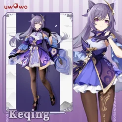 Uwowo Game Genshin Impact Keqing Yuheng Liyue Qixing Cosplay Costume