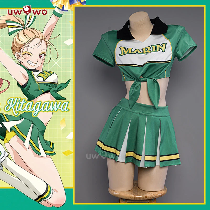 Uwowo Anime/Manga My Dress-Up Darling Marin Kitagawa Cheerleading Cosplay Costumes 5 Uwowo Anime/Manga My Dress-Up Darling Marin Kitagawa Cheerleading Cosplay Costumes - Image 3