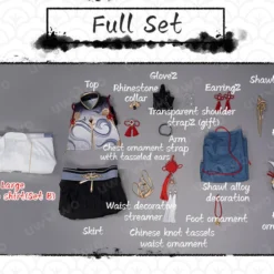 Uwowo Genshin Impact Fanart Shenhe Chinese Hanfu Traditional Clothing Liyue Cosplay Costume -Uwowocosplay Shop 13 f6258ade 1343 4e85 ac50 396f3fbe33eb