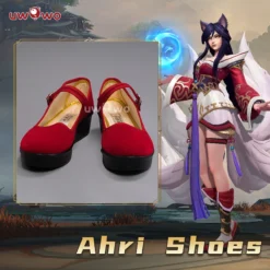 Uwowo League Of Legends/LOL: Ahri Champion Nine Tailed Fox Wild Rift WR ASU Cosplay Shoes
