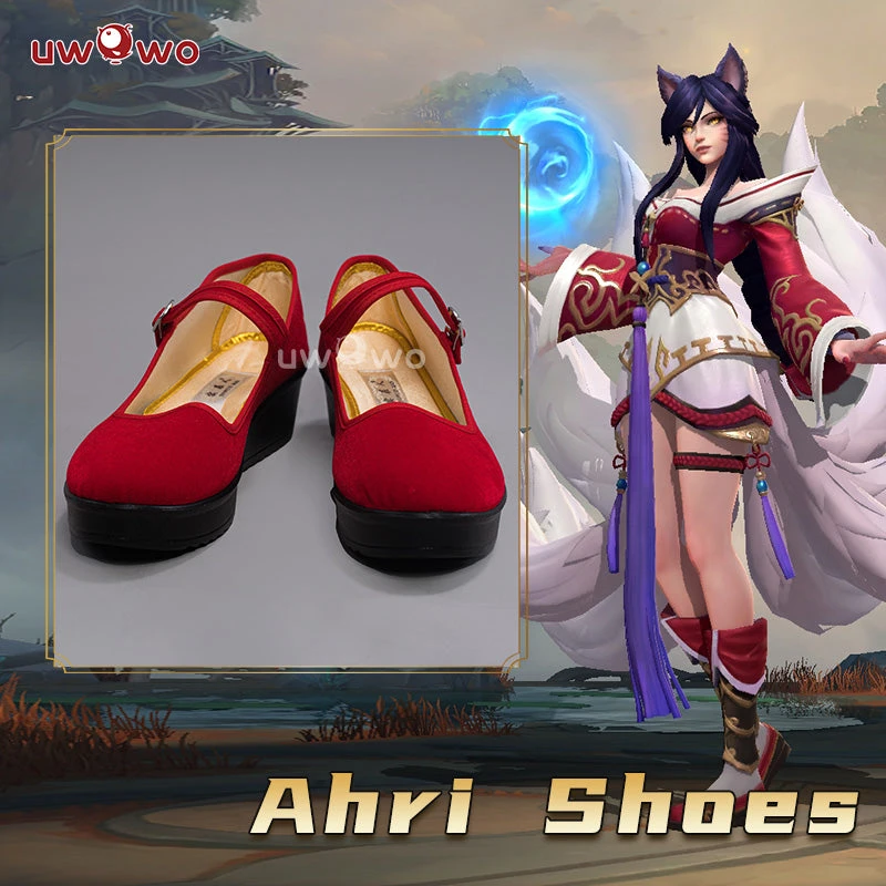 Uwowo League Of Legends/LOL: Ahri Champion Nine Tailed Fox Wild Rift WR ASU Cosplay Shoes 3 Uwowo League Of Legends/LOL: Ahri Champion Nine Tailed Fox Wild Rift WR ASU Cosplay Shoes