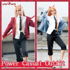 Uwowo Chainsaw Man Cosplay Power Cosplay Adult Women Casual Outfits