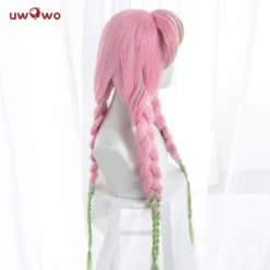 Uwowo Demon Slayer: Kimetsu No Yaiba Kanroji Mitsuri Cosplay Wig 85cm Long Pink Green Gradient Wig -Uwowocosplay Shop 1 1837b791 a80e 48e5 827a 3be85db951b7