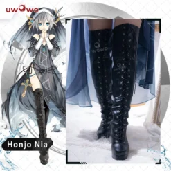 Uwowo Anime Date A Live: Nia Honjo Shoes Nia Honjo Astral Dress Nun Cosplay Boots