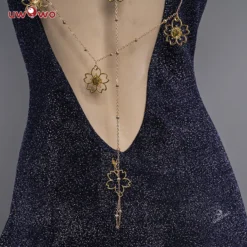 Uwowo Genshin Impact Fanart: Yae Miko Gown Cocktail Dress Formal Wear Sexy Cosplay Costume -Uwowocosplay Shop 1 2