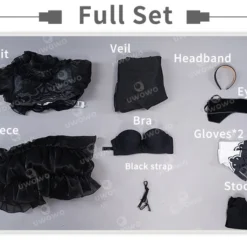 Uwowo Nier: Automata 2B Black Wedding Dress Bride Cosplay Costume -Uwowocosplay Shop 1 257d1989 db2c 4c25 a940 a5d8191b9ac4