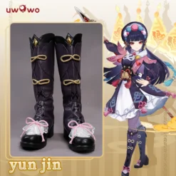 Uwowo Game Genshin Impact Liyue Geo Yunjin Cosplay Yun Jin Shoes