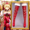 Exclusive Authorization Uwowo X Sakiyamama FGO Fanart Artoria Pendragon Christmas Ver. Cosplay Shoes