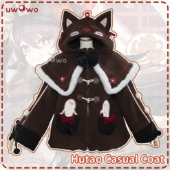 Uwowo Genshin Impact Fanart Hutao Casual Coat Cute Cozy Jacket Ghost Cat Cospaly Costume -Uwowocosplay Shop 1 76b36141 7948 4f3e 813f d7fb527797e6
