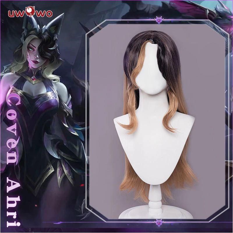 Uwowo Game League Of Legends Coven Ahri Cosplay Wig 75cm Purple Linen Hair 3 Uwowo Game League Of Legends Coven Ahri Cosplay Wig 75cm Purple Linen Hair