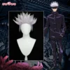 Uwowo Anime Jujutsu Kaisen Satoru Gojo Cosplay Wig (spiked Up) 28CM Light Purple White Gradient Short Hair
