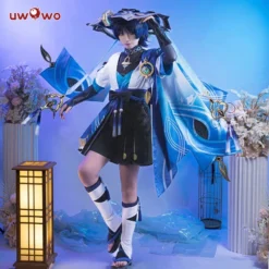 Uwowo Genshin Impact Wanderer Scaramouche Sumeru Anemo Cosplay Costume