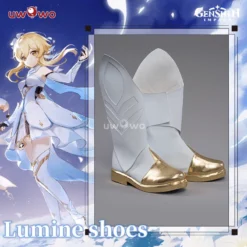 Uwowo Genshin Impact Shoes Lumine Traveler Female Cosplay Shoes Lumine Shoes