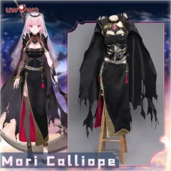 Uwowo Hololive English Vtubers: Mori Calliope Grim Reaper Dress Cosplay Costume