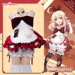 Exclusive Authorization Uwowo Game Genshin Impact Fanart Maid Ver Klee Maid Cosplay Costume