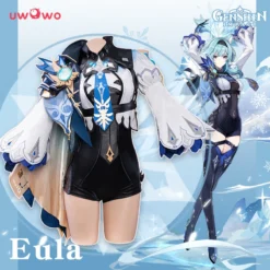 Uwowo Game Genshin Impact Eula Lawrence Spindrift Knight Cosplay Costume