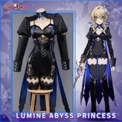 Uwowo Exclusive Authorization Genshin Impact Fanart Lumine Abyss Princess Traveler Cosplay Costume