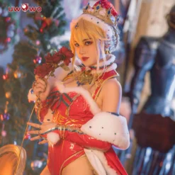 Exclusive Authorization Uwowo X Sakiyamama Fate Grand Order/FGO Fanart Artoria Pendragon Christmas Ver Holiday Cosplay Costumes -Uwowocosplay Shop 1 d4758a8b c229 47ac 978b 368d6cfa10f3