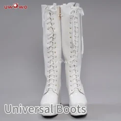 Uwowo Cosplay Shoes Universal Shoes Boots Black Blue White Rose High Tube Boots -Uwowocosplay Shop 1 d90d25f8 2db8 4549 814f ba884b29039a