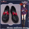 Genshin Impact Fanart Wizarding School Uniform Mona Cosplay Shoes