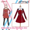 Uwowo Anime DARLING In The FRANXX: 002 Zero Two Uniform Cosplay Costume