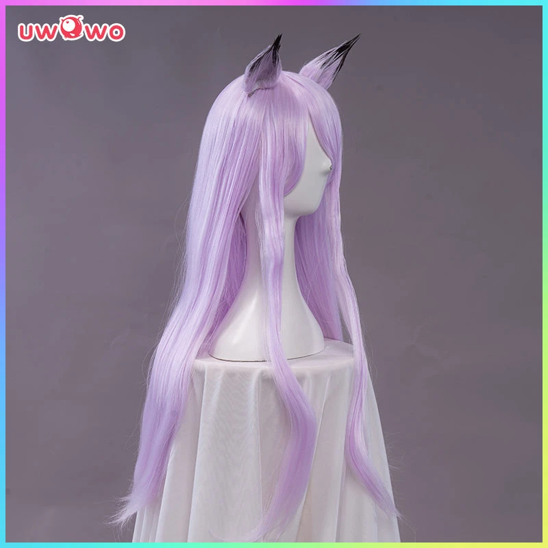Uwowo Uma Musume Mejiro McQueen Cosplay Wig 70cm Bright Lavender Long Straight Hair+Ear 5 Uwowo Uma Musume Mejiro McQueen Cosplay Wig 70cm Bright Lavender Long Straight Hair+Ear - Image 3