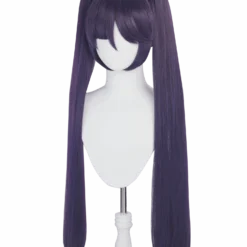 Uwowo Game Genshin Impact Mona Megistus Cosplay Wig Astral Reflection 90cm Purple Twin Tail Wig -Uwowocosplay Shop 20201123160130 IMG 9473 scaled