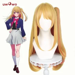 Uwowo Collab Series: Anime Oshi No Ko Cosplay Wig Ruby Hoshino Cosplay Wig Yellow Long Hair