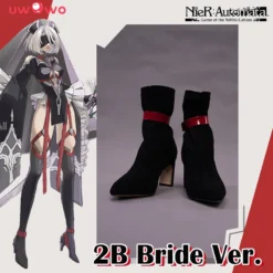 Uwowo X Ailish: Nier: Automata Fanart Bride Ver. 2B Cosplay Shoes