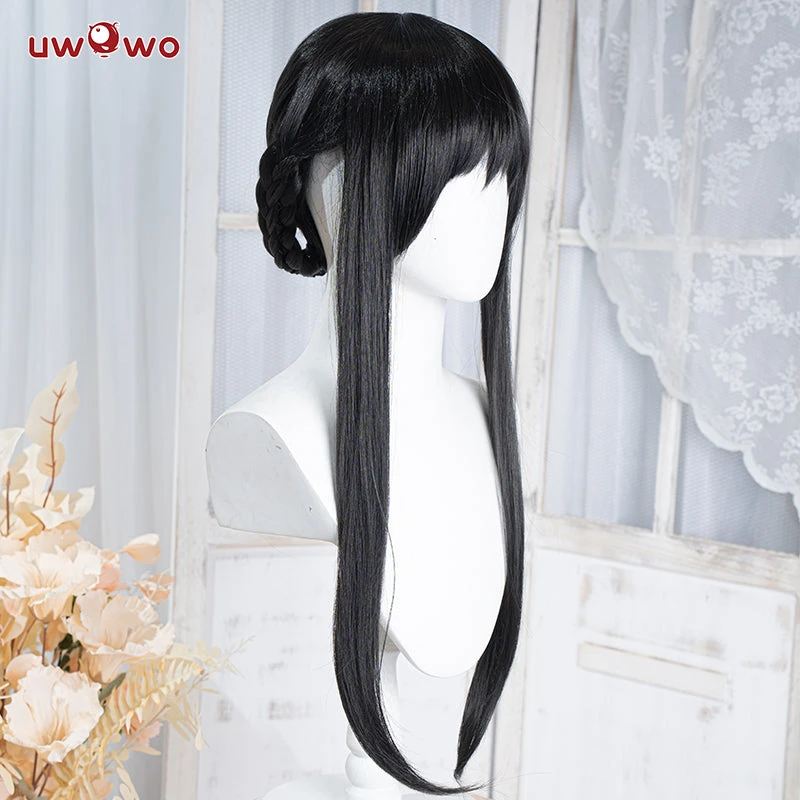 Uwowo Anime Spy X Family: Yor Forger Thorn Princess Wig Assassin Cosplay 68cm Long Black Wig 4 Uwowo Anime Spy X Family: Yor Forger Thorn Princess Wig Assassin Cosplay 68cm Long Black Wig - Image 2