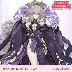 Uwowo×DISHWASHER1910 Genshin Impact Fanart Yae Miko Alter Kimono Style Cosplay Costume -Uwowocosplay Shop 2 47c36f3a 576c 461f b4ff 94405fedb8ec
