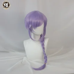 Uwowo Game Genshin Impact Qiqi Pharmacist Cosplay Wig Icy Resurrection 85cm Light Purple Braided Hair -Uwowocosplay Shop 2 515d0210 1576 444c 9abd c4acea581ae4