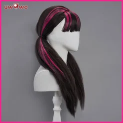 Uwowo Monster High Cosplay Wig Draculaura Wig Black And Pink Long Hair -Uwowocosplay Shop 2 5581e123 b0e5 422d b8b1 ae1078a40c1a