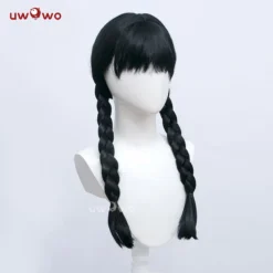 Uwowo Movie Wednesday Addams Cosplay Wig Women Long Braided Hair -Uwowocosplay Shop 2 5f47be6f 07e1 46e2 96e1 67bebc710871