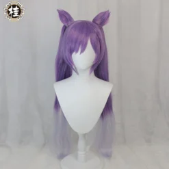 Uwowo Game Genshin Impact Keqing Driving Thunder Cosplay Wig Yuheng Of The Liyue Qixing 80cm Purple Gray Gradient Twin Tail Hair -Uwowocosplay Shop 2 61fa523f cb9b 4a9d a64f c1a6c0dc666e