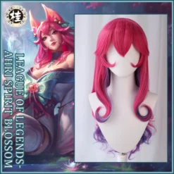 Uwowo League Of Legends LOL Spirit Blossom Ahri The Nine-Tailed Fox Cosplay Wig