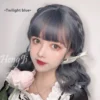 Hengji Lolita Wig Psidium 43cm Pinkish-orange Dirty Blue Curly Wig Synthetic Heat Resistant Fiber -Uwowocosplay Shop 2 7c598cad 7ef8 420e ba64 3955ce693da9