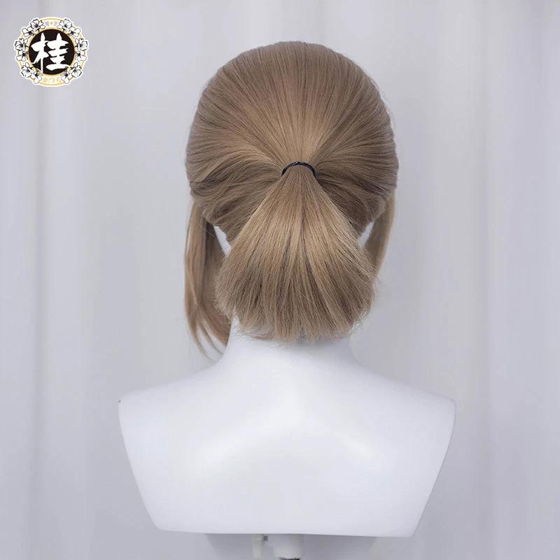 The Combat Maid Series ♠ Spade Cosplay Wig 35cm Light Gray Brown Hair 6 The Combat Maid Series ♠ Spade Cosplay Wig 35cm Light Gray Brown Hair - Image 4