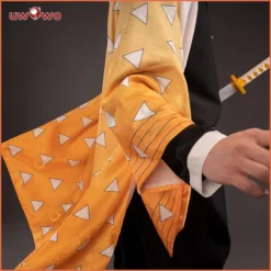 Uwowo Plus Size Demon Slayer Cosplay Kimetsu No Yaiba Agatsuma Zenitsu Cosplay Costume Demon Slaying Corps Uniform -Uwowocosplay Shop 2 8d3bc9b5 0f90 4259 8baa 580236fc907f