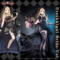 Uwowo Exclusive Authorization Fate Grand Order/FGO Fanart Ereshkigal Black Bride Ver. Cosplay Costume