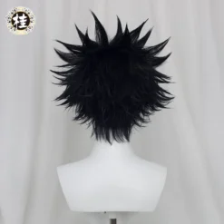 Uwowo Anime Jujutsu Kaisen Megumi Fushiguro 28CM Dark Brown Gradient Orange Brown Short Hair Cosplay Wig -Uwowocosplay Shop 2 b570b750 05af 498d 846e 6427fa69b193