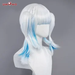 Uwowo Vtuber Gawr Gura Wig Myth New Party Outifit Dress Cosplay Blue And White Wig -Uwowocosplay Shop 2 b810e042 9365 4663 8136 f6fa97705aab