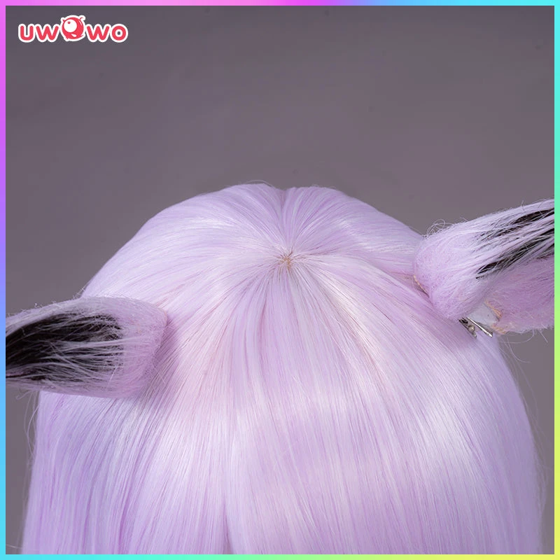 Uwowo Uma Musume Mejiro McQueen Cosplay Wig 70cm Bright Lavender Long Straight Hair+Ear 6 Uwowo Uma Musume Mejiro McQueen Cosplay Wig 70cm Bright Lavender Long Straight Hair+Ear - Image 4