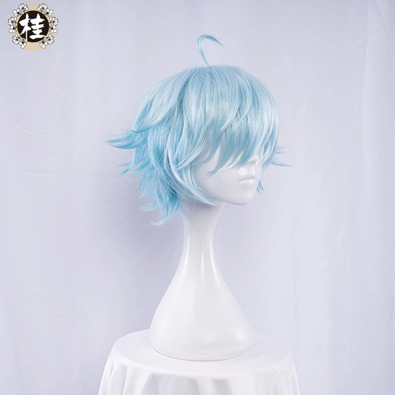 Uwowo Game Genshin Impact Chongyun Frozen Ardor Cosplay Wig 30cm Ice Blue Short Hair 6 Uwowo Game Genshin Impact Chongyun Frozen Ardor Cosplay Wig 30cm Ice Blue Short Hair - Image 4