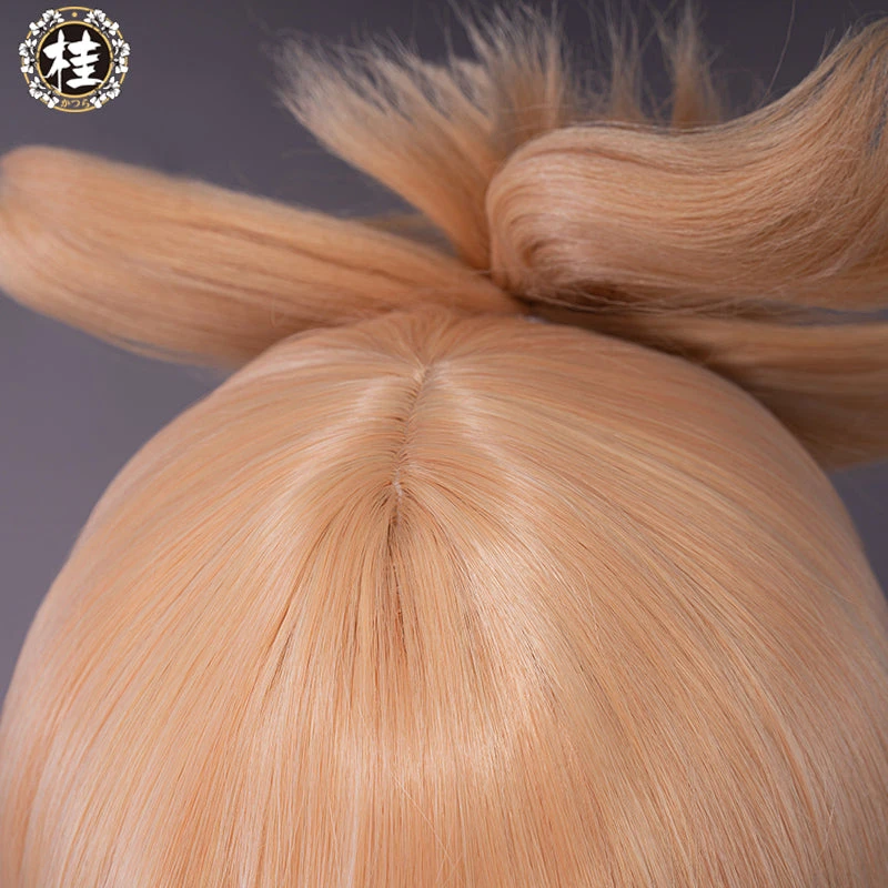 Uwowo Game Genshin Impact Yoimiya Cosplay Wig 25cm Gold Hair 4 Uwowo Game Genshin Impact Yoimiya Cosplay Wig 25cm Gold Hair - Image 2